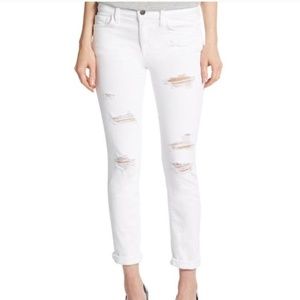Joe's Jeans White Distressed Skinny Jeans - Janel